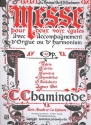Messe op.167 pour 2 voix gales et orgue (harmonium) partition