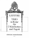 Trio B-Dur fr 2 Klarinetten und Fagott Stimmen