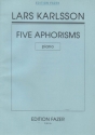 5 APHORISMS for piano