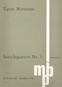 Streichquartett Nr.3 (1993) fr Streichquartett Stimmen