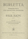 Burletta op.97 Konzertstck fr Violine und Orchester Klavierauszug und Solostimme