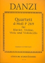 Quartett d-Moll P269 fr Klavier und Streichtrio Partitur und Stimmen