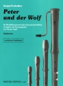 Peter und der Wolf  fr 4 Blockflten (SATB und Sopranino) Spielpartitur
