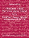 Chaconne c-Moll für 4 Blockflöten (AAAB) Partitur und Stimmen