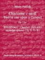 Chaconne c-Moll  fr 4 Blockflten (AAAB) Partitur und Stimmen