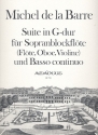 Suite G-Dur fr Sopranblockflte (Flte, Oboe, Violine) und Bc