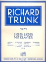 7 Lieder op.71 fr Gesang (mittel/tief) und Klavier