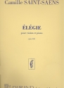 Elegie op.160 pour violon et piano