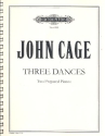 3 Dances for 2 prepared pianos Spielpartitur