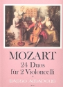 24 Duos fr 2 Violoncelli Spielpartitur