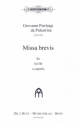 Missa brevis fr gem Chor a cappella Partitur