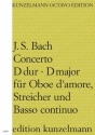 Konzert D-Dur fr Oboe d'amore, Streicher und Bc Partitur