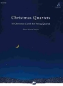 Christmas Quartets fr 10 christmas carols for string quartet,  score and parts