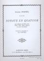 Sonate en quatuor pour 4 fltes  bec (SATB) ou autres instruments partition et parties