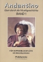 Andantino Band 1 fr Sopranblockflte mit Akkordsymbolen
