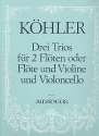 3 Trios op.86 fr 2 Flten (Flte und Violine) und Violoncello