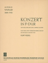 KONZERT F-DUR FUER FLOETE, STREI- CHER UND BC   PARTITUR REDEL, KURT, ED