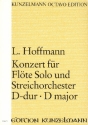Konzert D-Dur fr Flte und Streichorchester Partitur
