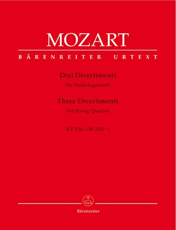 3 Divertimenti KV136-138 (KV125a-c) fr Streichquartett Stimmen