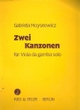 2 Kanzonen fr Viola da gamba