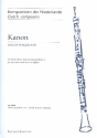 Kanon fr 2 Oboen und 2 Englischhrner 2 Spielpartituren