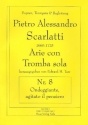 Ondeggiante agitato il pensiero fr Sopran, Trompete, Streicher und Bc Partitur und Stimmen (Bc ausgesetzt)