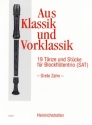 Aus Klassik und Vorklassik fr 3 Blockflten (SAT) Spielpartitur