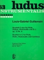 Quartett C-Dur op.12,6 fr Flte, Violine, Violoncello und Bc Partitur und 4 Stimmen