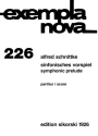 Sinfonisches Vorspiel fr Orchester    Studienpartitur
