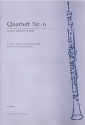 Quartett Nr.6 fr Oboe, Violine, Viola und Violoncello Partitur und Stimmen