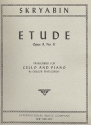 Etude op.8 no.11 for cello and piano