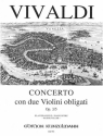 Concerto con 2 violini obligati op.3,5 fr 2 Violinen und Orchester fr 2 Violinen und Klavier