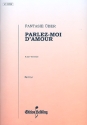 Fantasie ber parlez-moi d'amour fr Akkordeonorchester Partitur