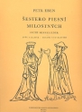 6 Minnelieder auf mittelalterliche Originaltexte fr Gesang und Klavier (tschech/dt)