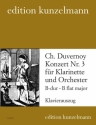 Konzert B-Dur Nr.3 fr Klarinette und Orchester fr Klarinette und Klavier