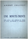 Une Minute-Trente pour flte a bec (soprano ou tnor) ou flte traversire et percussion partition et partie