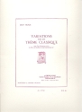 Variations sur un thme classique pour 3 clarinettes ou flte (hautbois) et 2 clarinettes