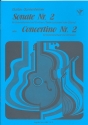 Sonate Nr.2 fr Soloinstrument in C und Bc = Concertino Nr.2 mit Orchester