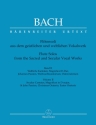 Fltensoli aus dem geistlichen und weltlichen Vokalwerk Band 2  Fltenpartie mit Sologesangsnoten