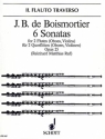 6 Sonatas op. 25 fr 2 Flten (Oboen, Violinen) Spielpartitur