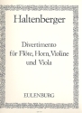 Divertimento fr Flte, Horn, Violine und Viola Stimmen
