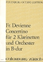 Concertino B-Dur fr 2 Klarinetten und Orchester Partitur