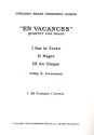 En vacances for brass quartet -score+8parts- obrasso brass ensemble series no.11