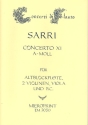 Concerto a-Moll Nr.11  fr Altblockflte, 2 Violinen, Viola und Bc Partitur und Stimmen