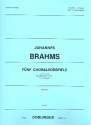 5 Choralvorspiele aus op.122 fr Streichorchester 5 Stimmen (1-1-1-1-1)