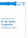 O du lieber Augustin  fr 4 Blockflten (SATB) Partitur