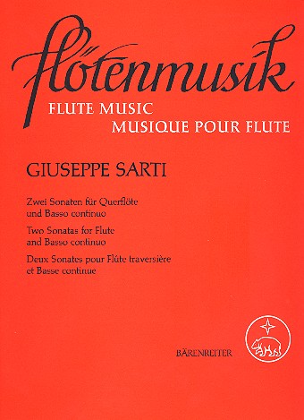 2 Sonaten G-Dur und g-Moll fr Flte und Bc Partitur und 2 Stimmen