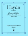 Konzert D-Dur Hob.VIIB:2 fr Violoncello und Orchester fr Viola und Klavier