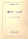 Messe basse Transcription pour 4 voix mixtes avec piano partition