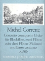 Concerto comique G-Dur op.8,6 für 3 Flöten (3 Violinen, 2 Flöten und Blockflöten) und Bc